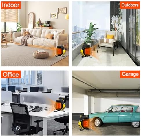 Portable 1500W Electric Heater with 3 Modes