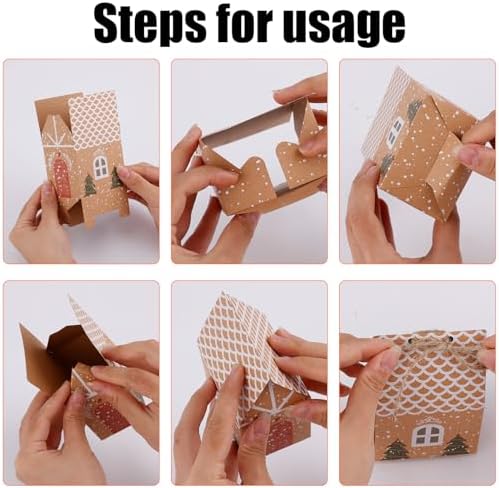 NQEUEPN 24pcs Mini Christmas Gift Boxes