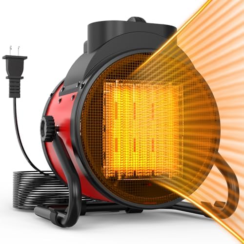 1500W Portable Electric Patio Heater with 3 Modes and Overheat Protection