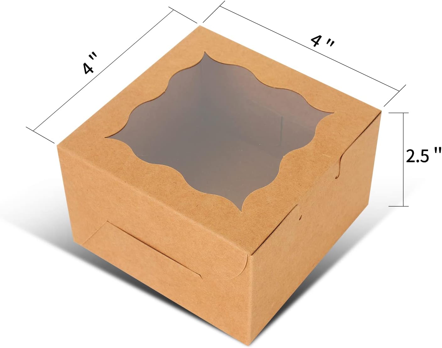 KPOSIYA 10 Pcs Bakery Boxes With Window