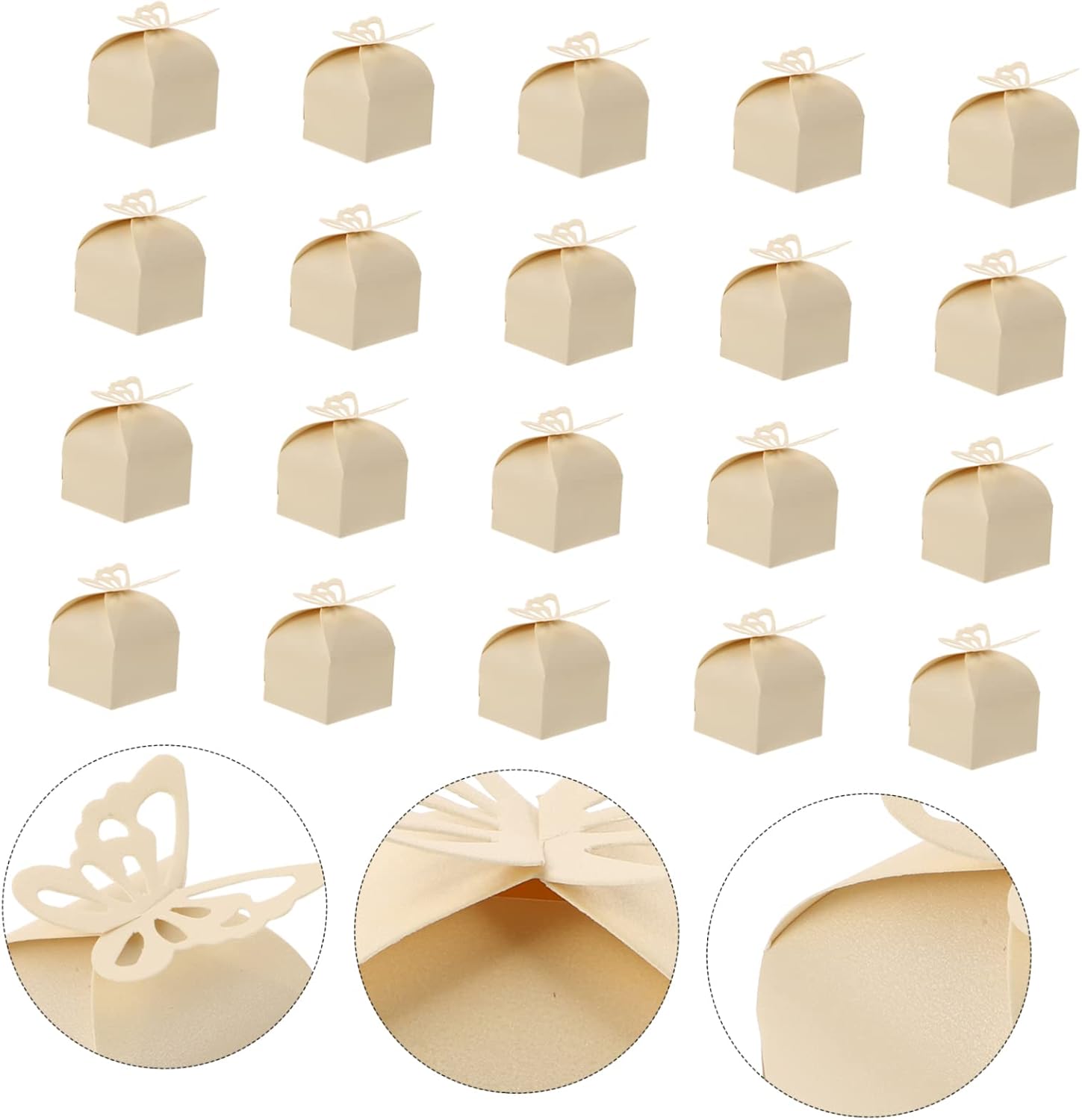 50pcs Butterfly Candy Boxes Wedding Favors for Parties