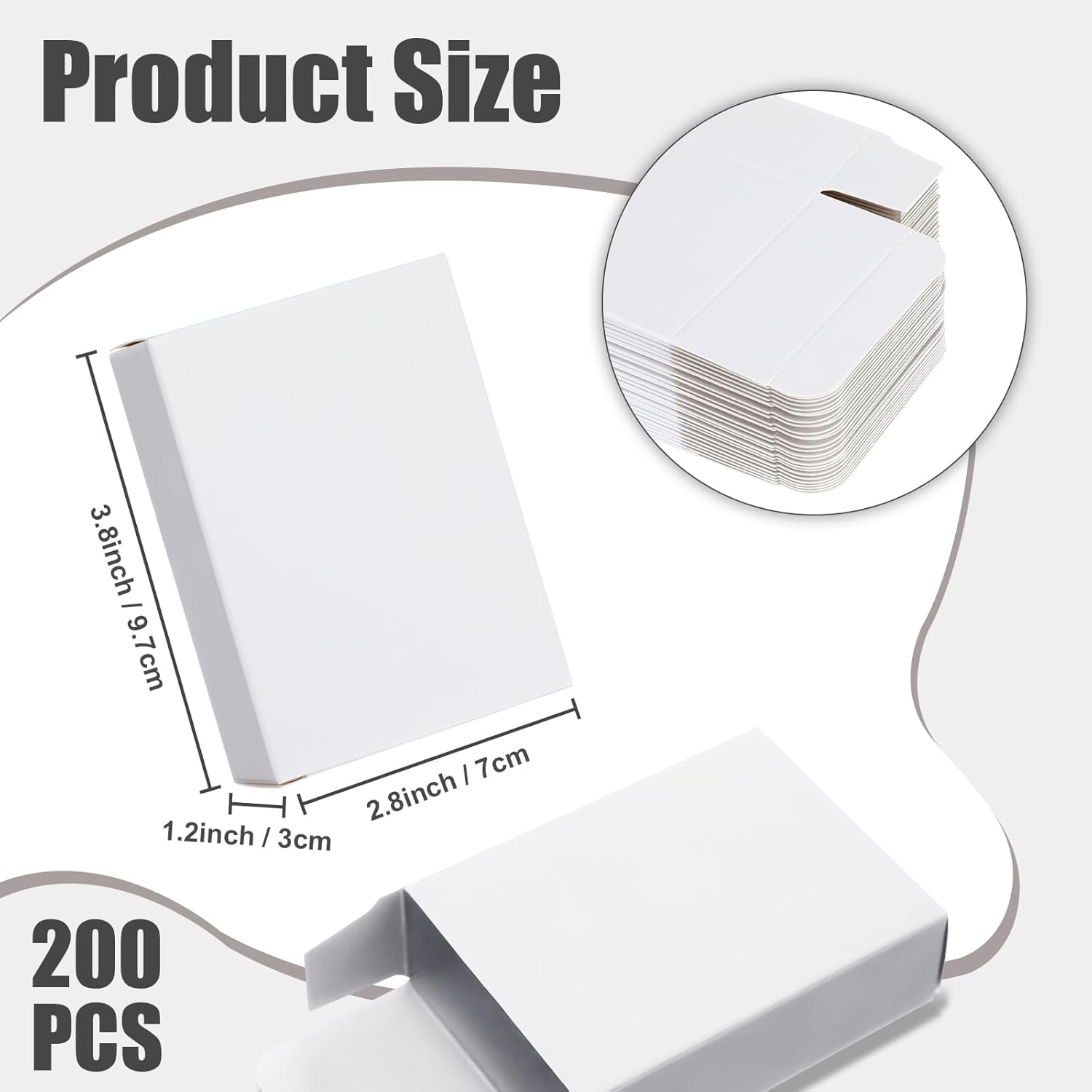 200 Pcs Kraft Soap Boxes No Window for Homemade Soap