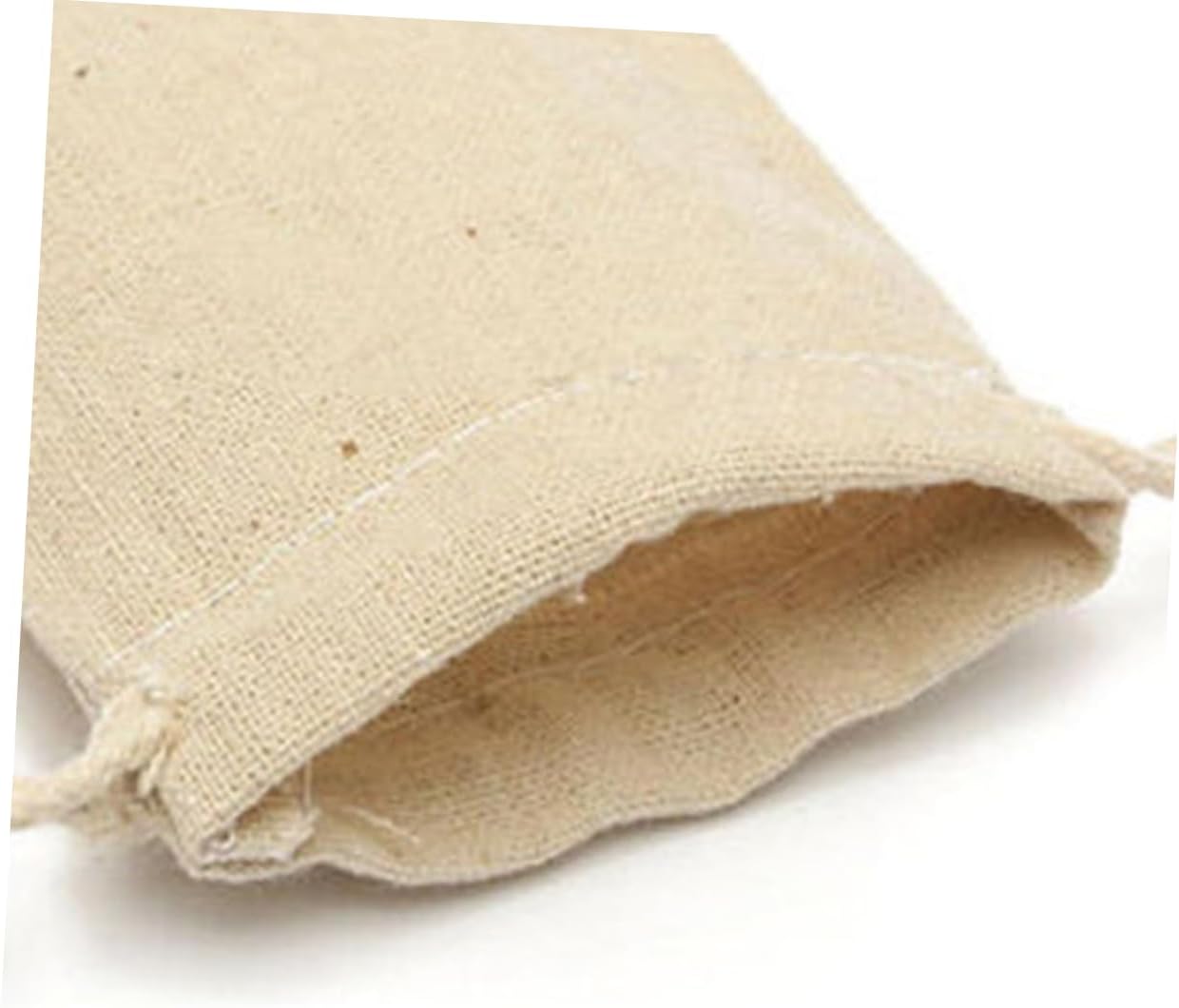 NIYANGLE 50pcs Burlap Drawstring Pouches for Jewelry Candy Party Favors
