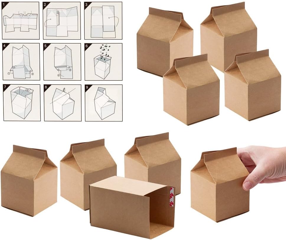 Factory Direct Craft 96 Pack Kraft Paper Party Favor Boxes