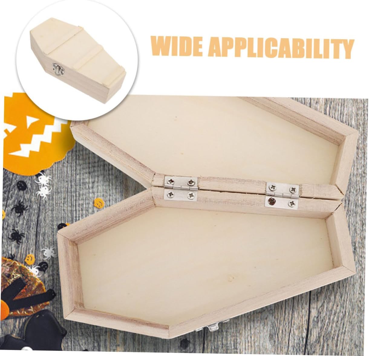 OKUMEYR 3Pcs Coffin Shaped Halloween Treat Boxes
