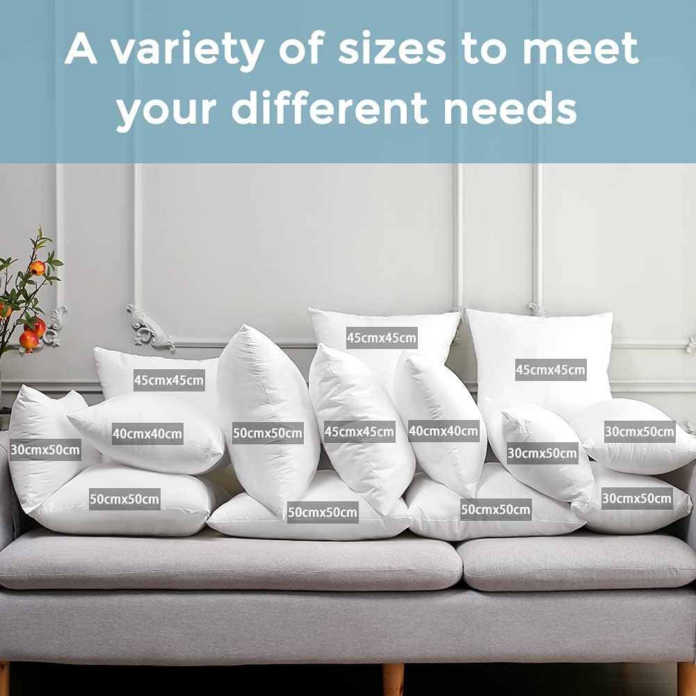 Artscope Outdoor Waterproof Throw Pillow Inserts Set of 4