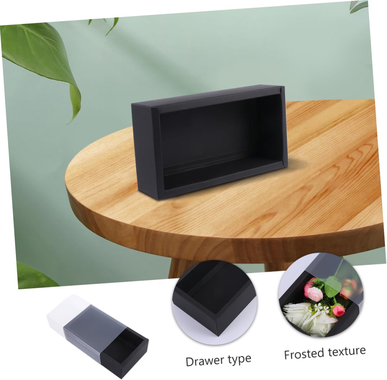 BEBEMOKO 6PCS Kraft Paper Drawer Boxes for Tea and Party Supplies