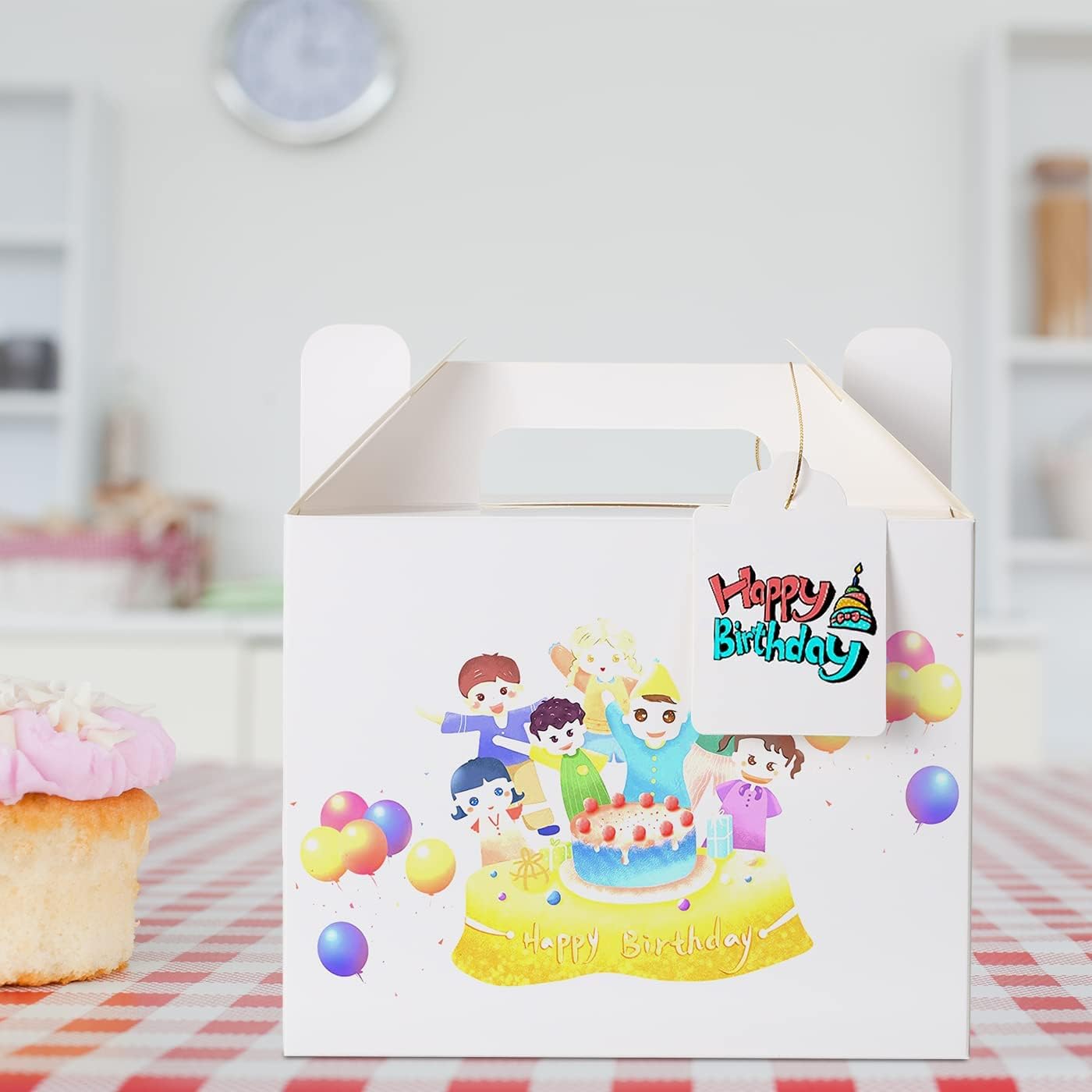 12 Pack White Treat Boxes for Parties and Gifts