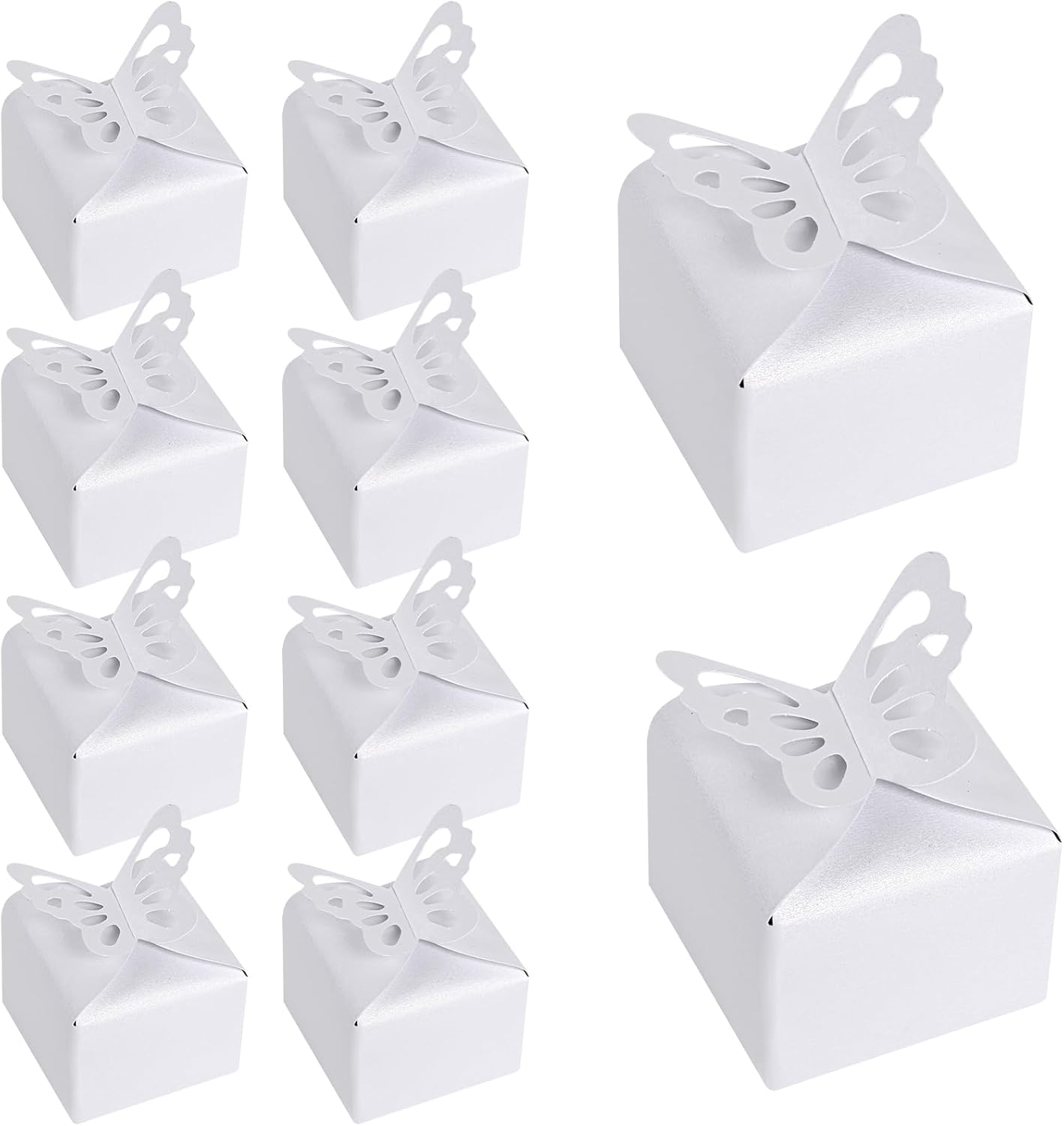 VGOODALL 50PCS 3D Butterfly Candy Gift Boxes