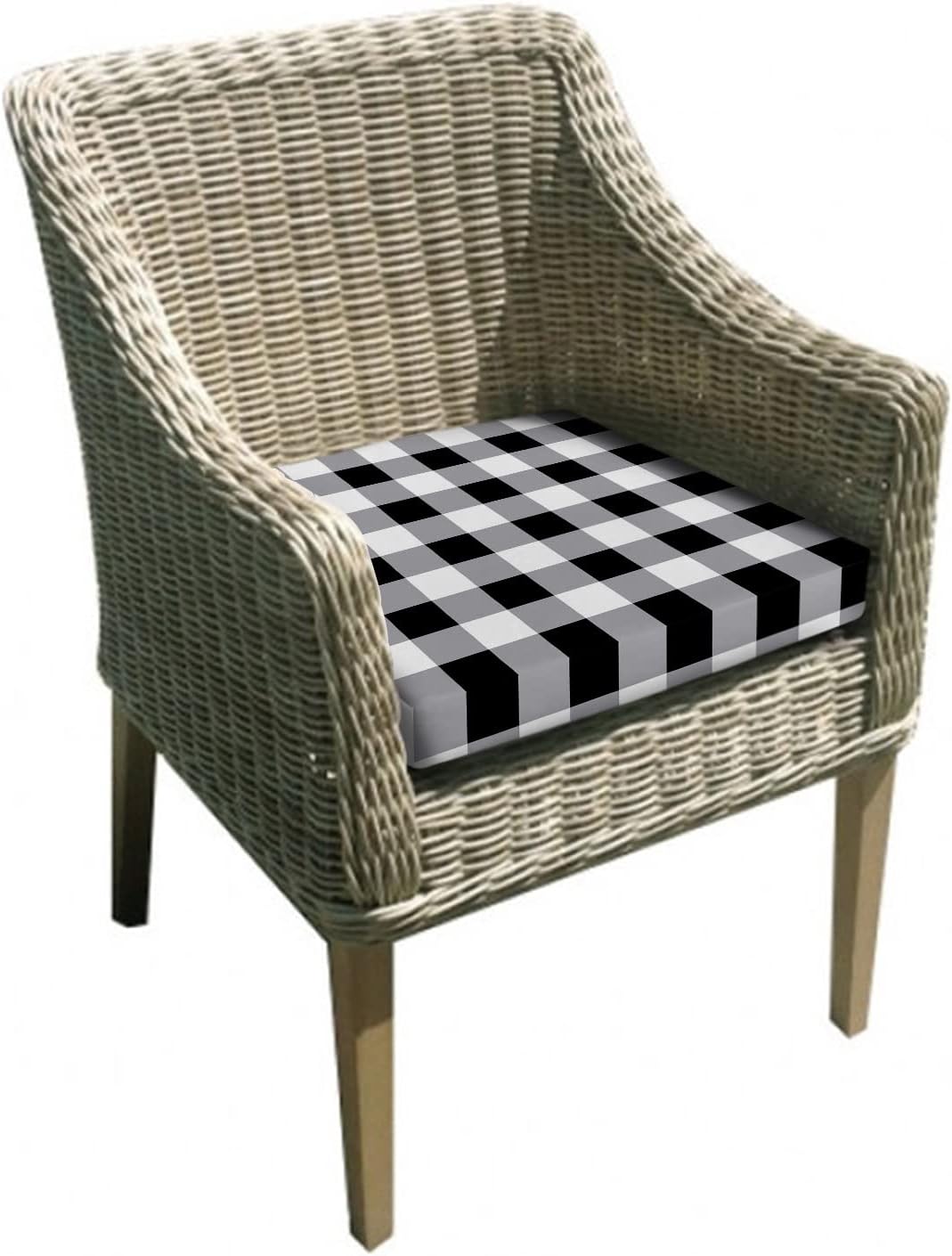 4 Pack Waterproof Patio Cushion Covers for Outdoor Furniture