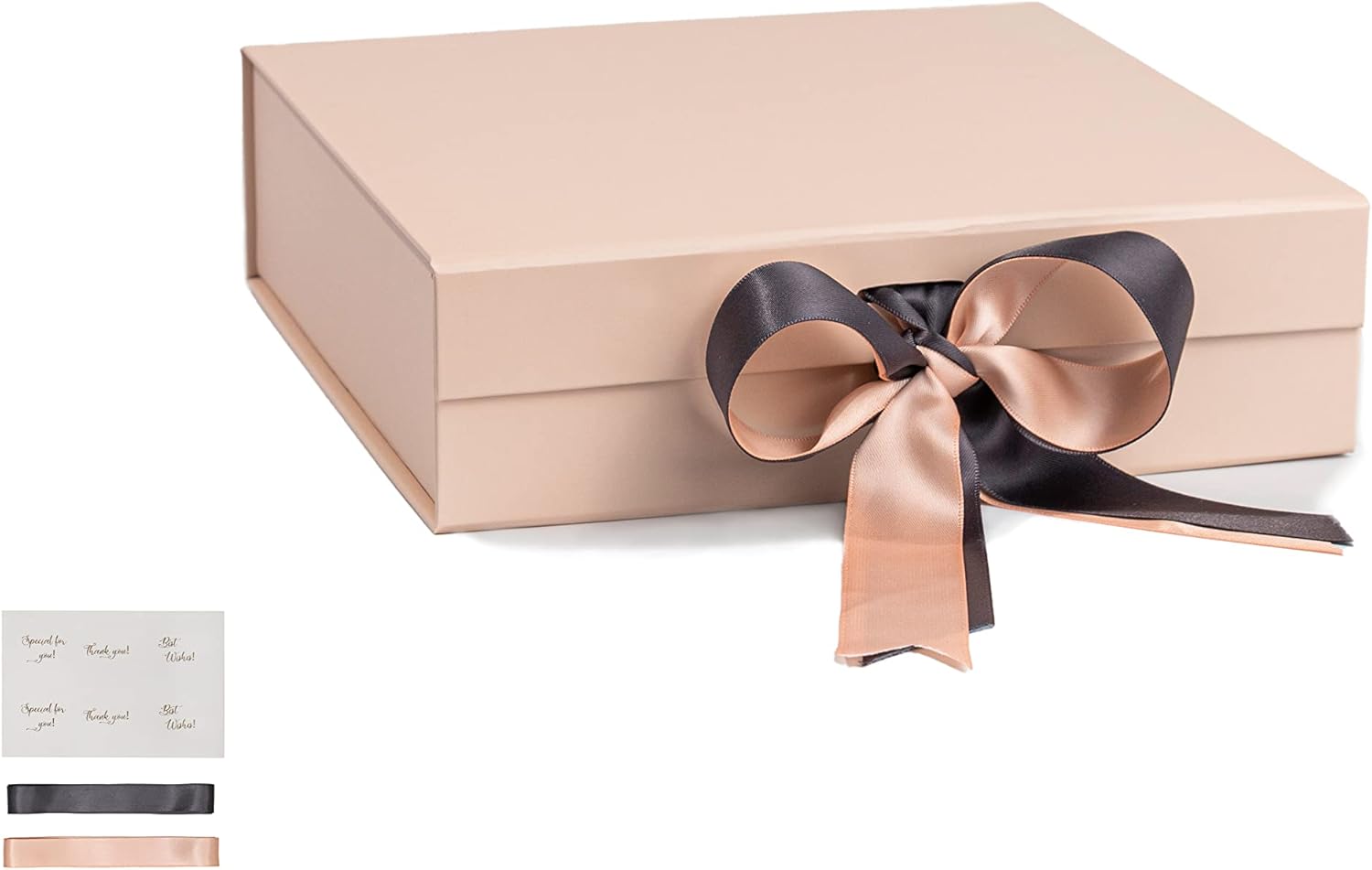 Pink Box 64x88x374 with Magnetic Lid and Ribbons