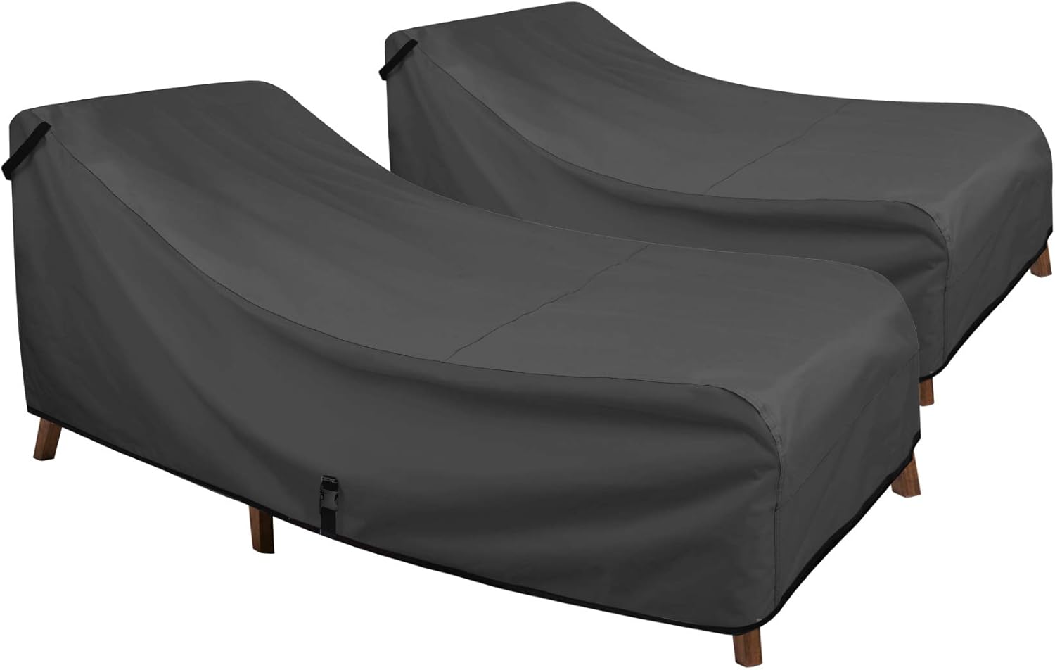 Porch Shield Chaise Lounge Cover 2 Pack - Black