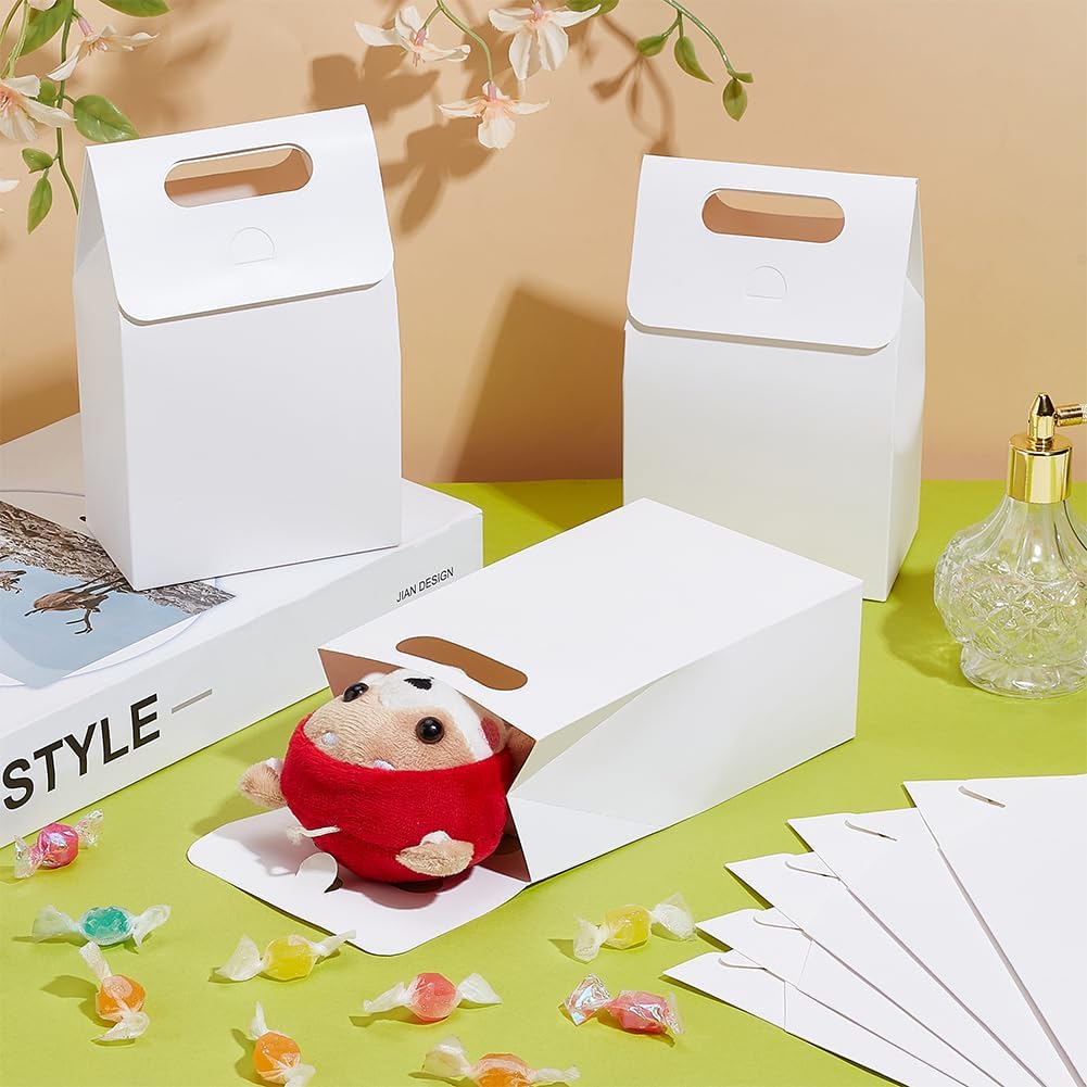 PH PandaHall 24 Pack White Gift Boxes for Party Treats