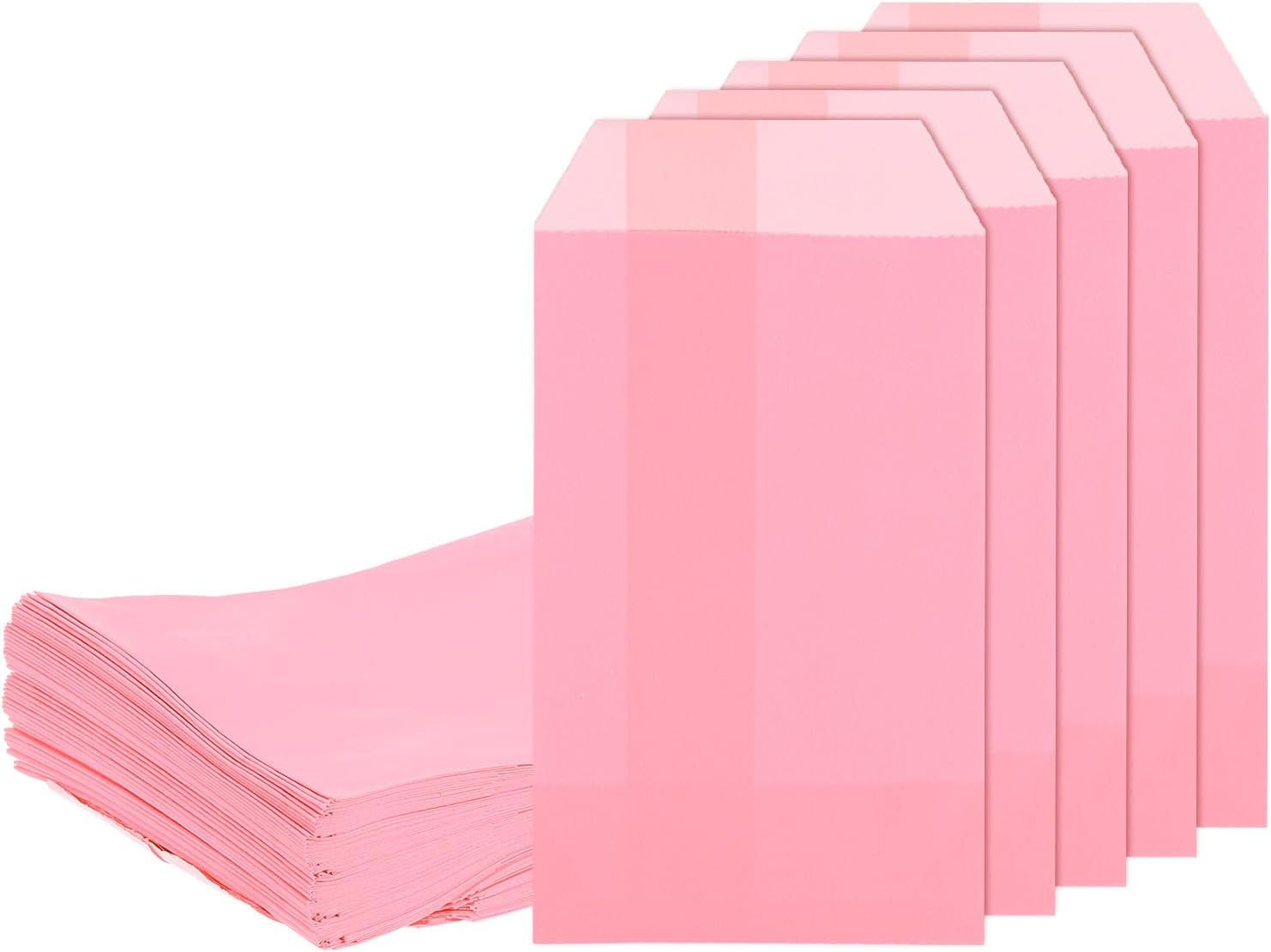 Uxcell 100Pcs Kraft Paper Treat Bags 6x4 Inch