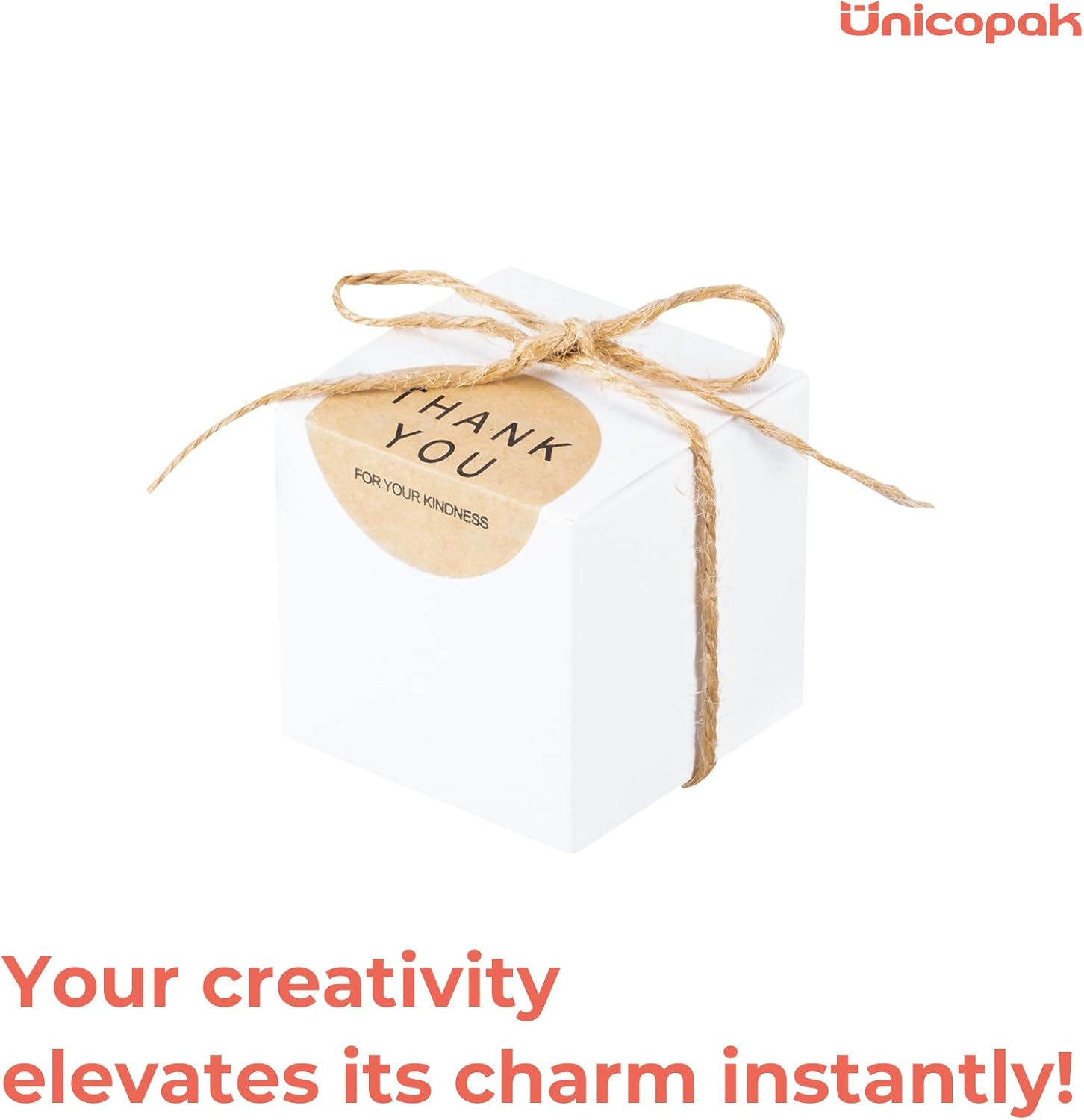 UnicoPak 30 Pack White Small Gift Boxes