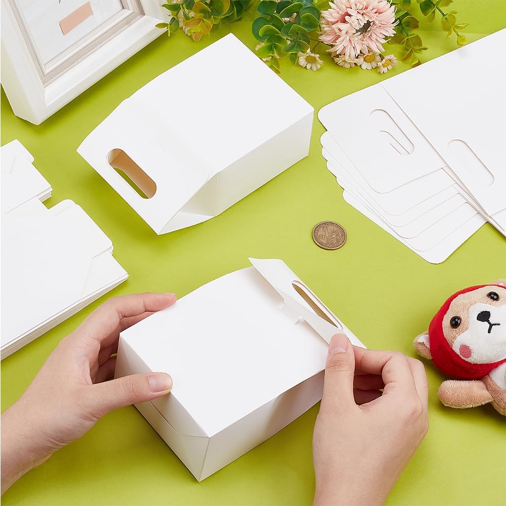 PH PandaHall 24 Pack White Gift Boxes for Party Treats