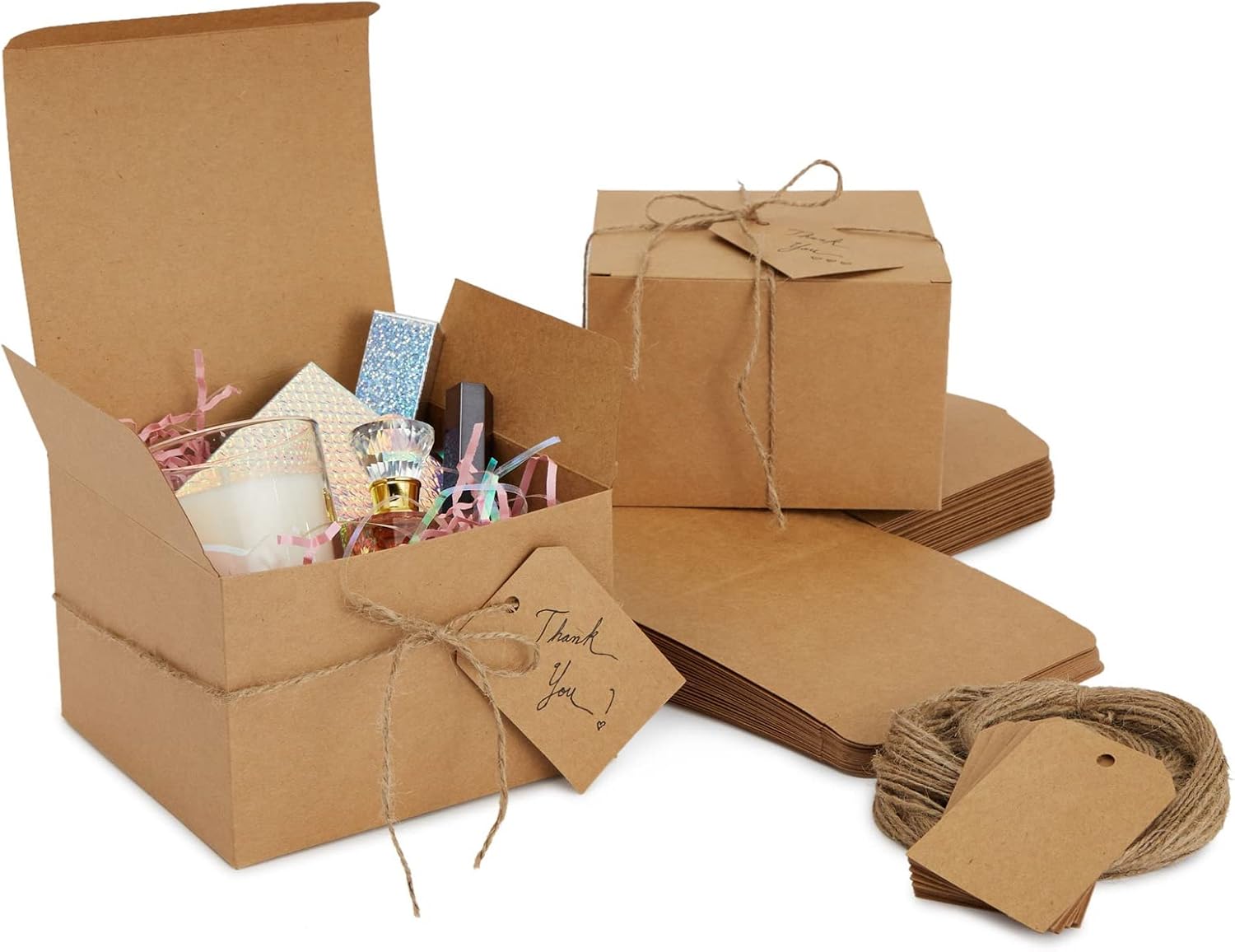 Stockroom Plus Brown Gift Boxes with Lids 25 Pack