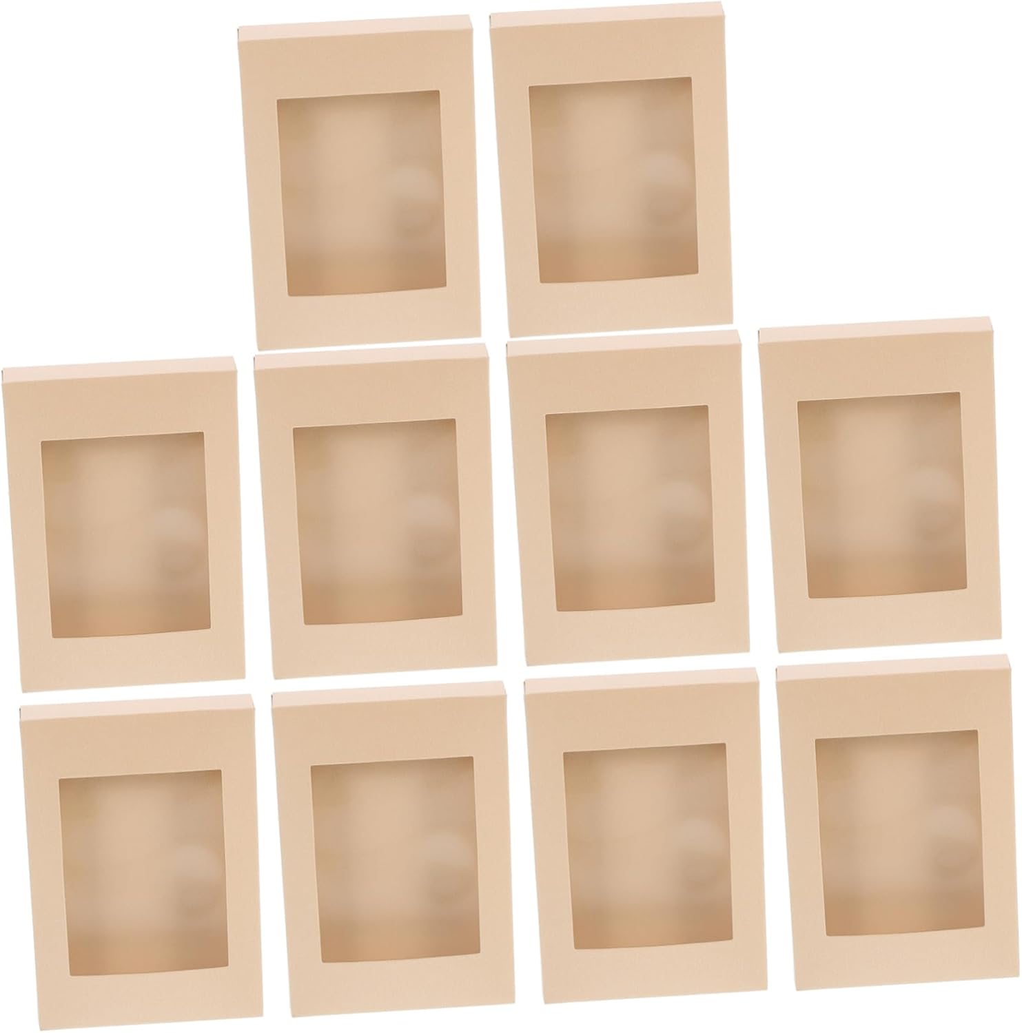 ABOOFAN 10pcs Transparent Window Cookie Boxes for Party Supplies