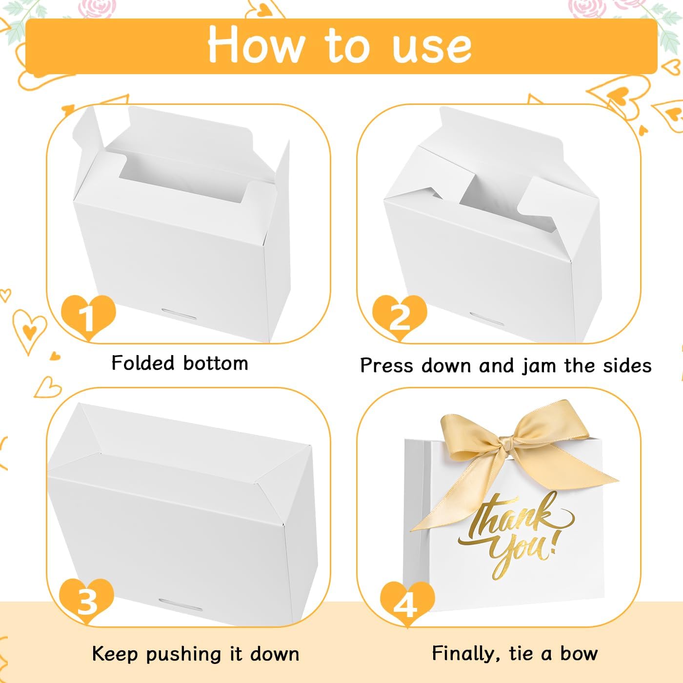 DECHISY 50 Pack Mini Gift Bags with Ribbon