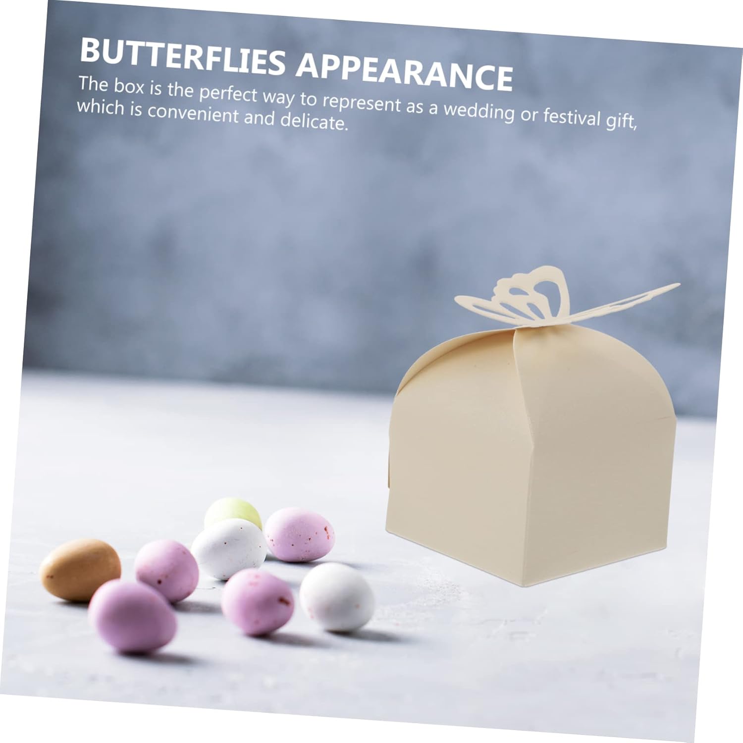 50pcs Butterfly Candy Boxes Wedding Favors for Parties