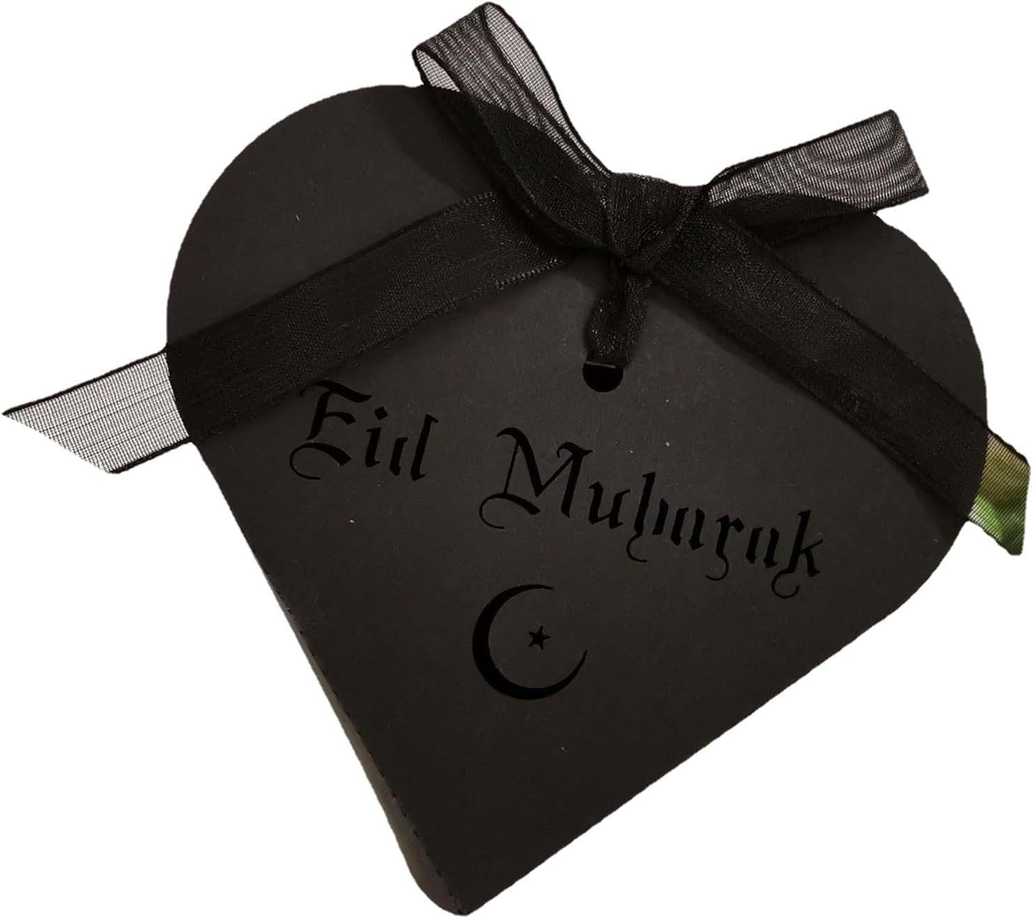 MODADA Heart Shaped Candy Box Gift Bags for Ramadan Eid Mubarak Parties