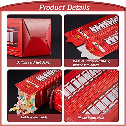 Watersay 16 Pcs British Party Decorations Candy Boxes