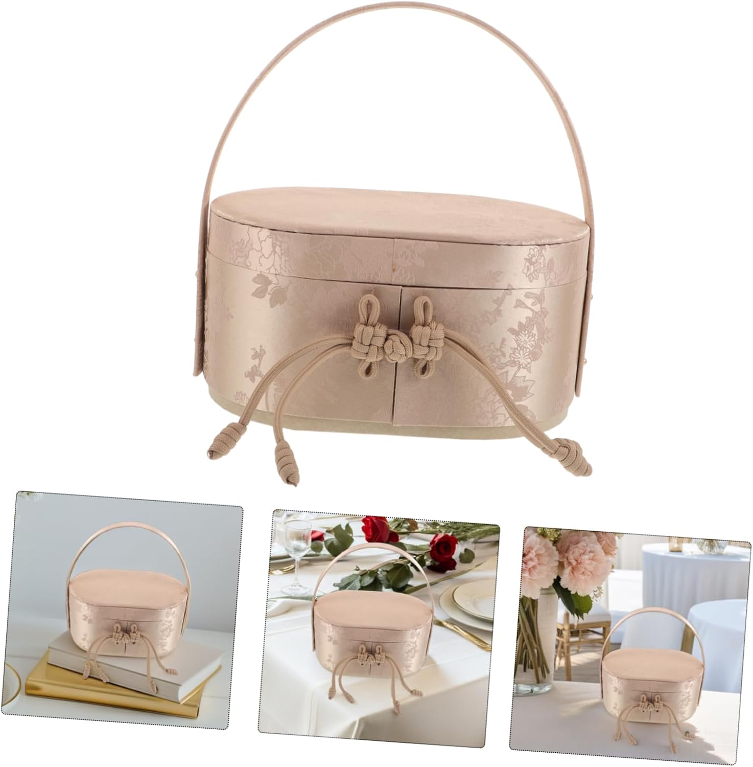 FRCOLOR Wedding Treat Boxes With Handle for Guests