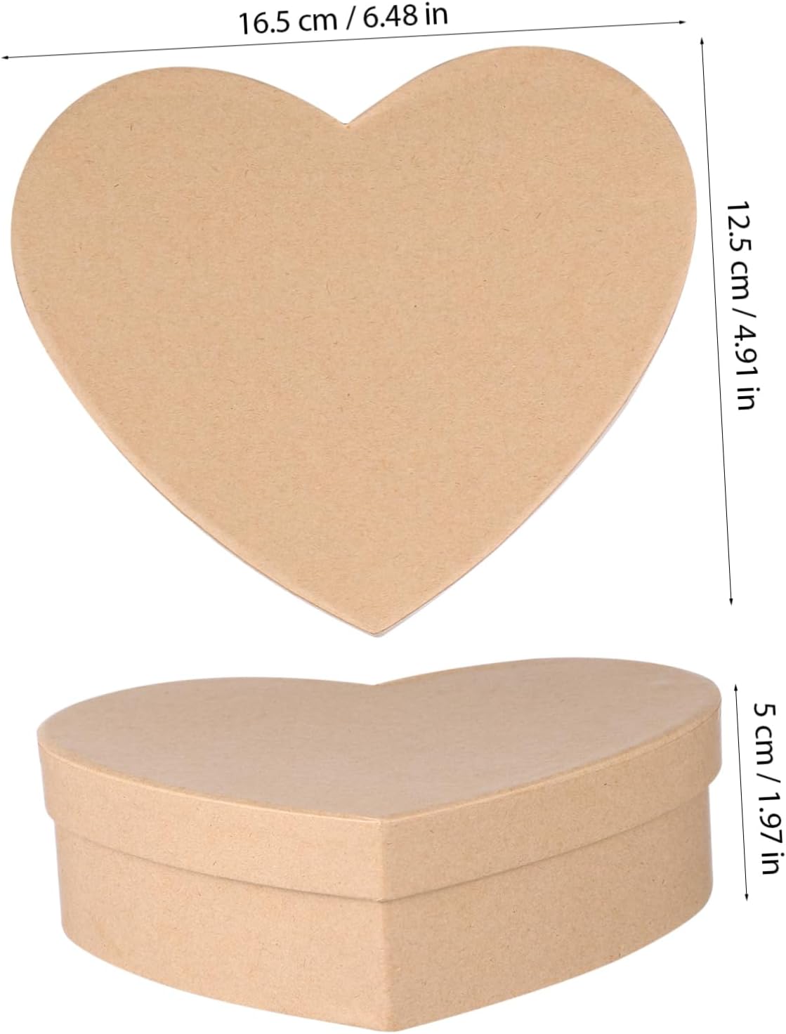 Heart Shaped Kraft Box for Valentines Day Wedding Favors