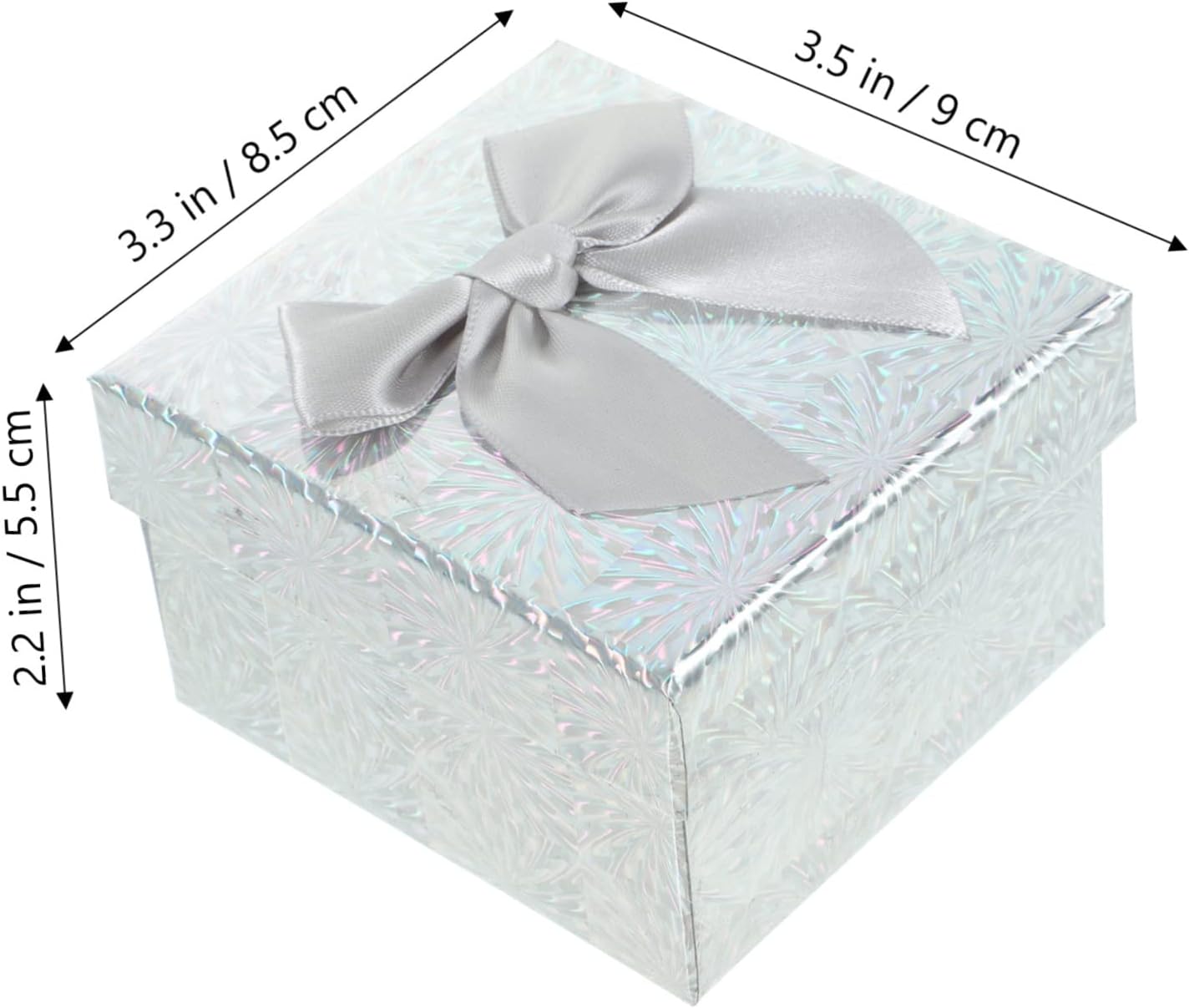 LIFKOME 6pcs Square Paper Gift Boxes for Wrapping