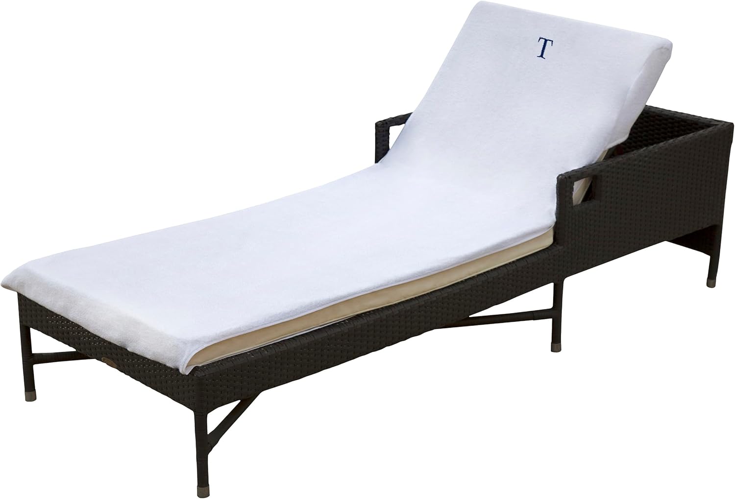 SUPERIOR 100 Cotton Chaise Lounge Cover with Monogrammed Letters