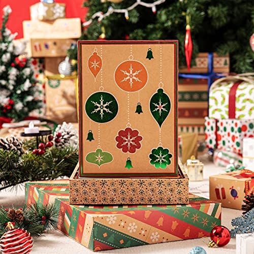 JOYIN 12Pcs Christmas Gift Boxes with Lids for Presents