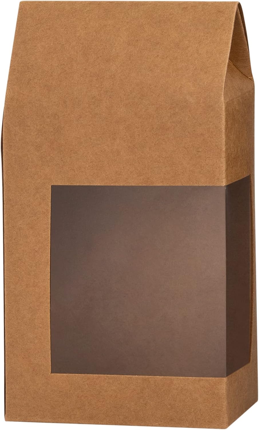Hammont Tall Gift Boxes with Window - 8 Pack Kraft