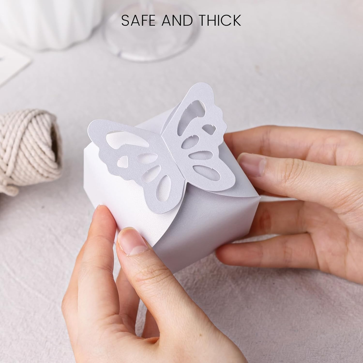 VGOODALL 50PCS 3D Butterfly Candy Gift Boxes