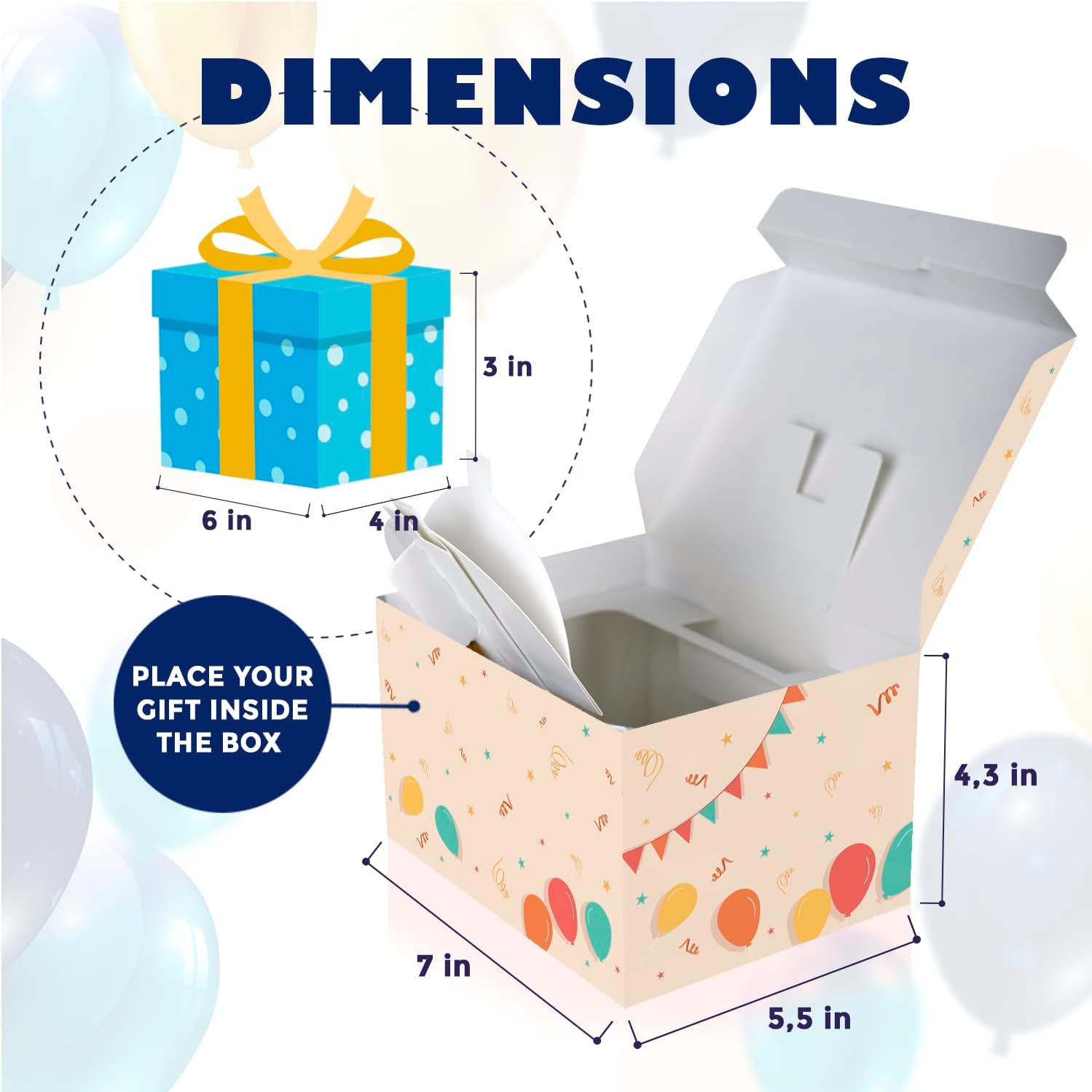 FETTIPOP Exploding Confetti Gift Box Surprise Kit