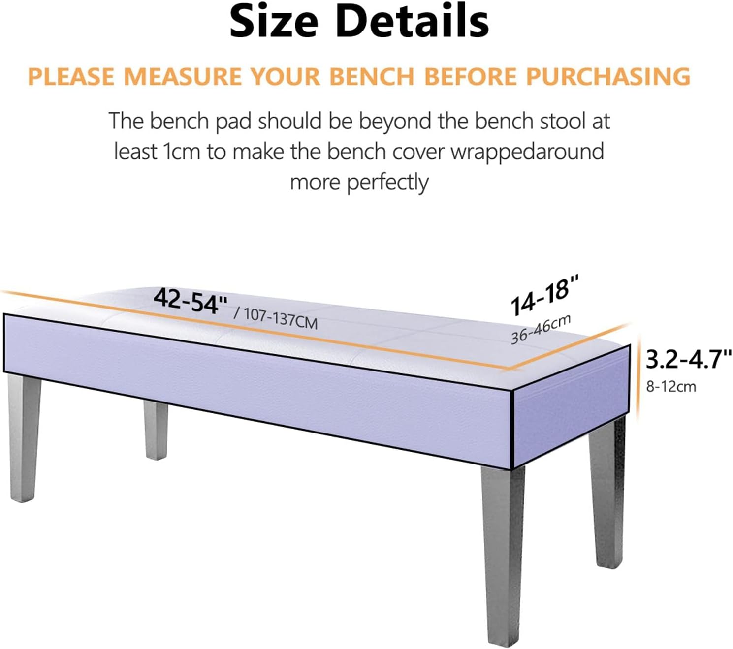Pink Elastic Bench Cover for Dining Room and Bedroom