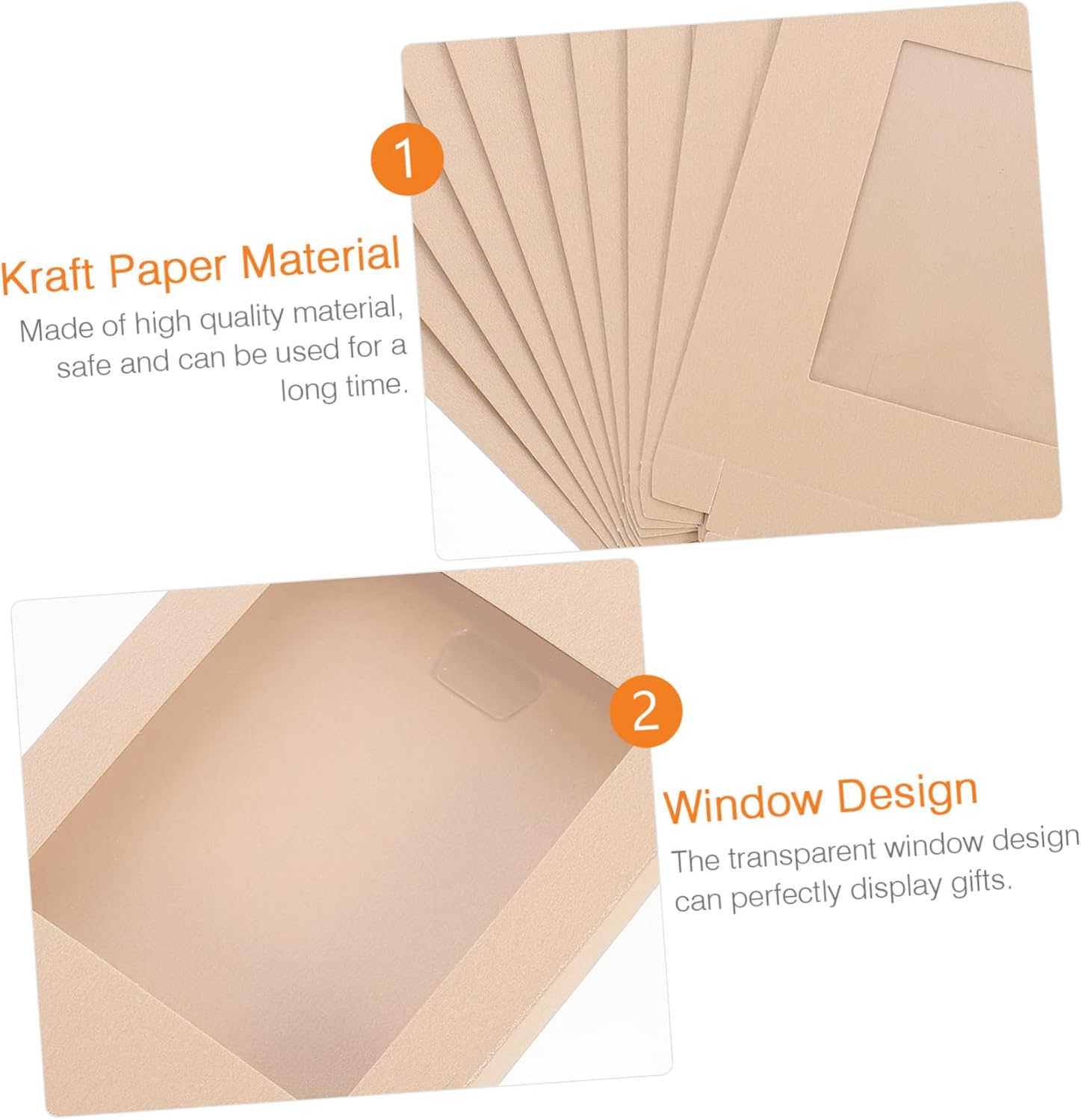 ABOOFAN 10pcs Transparent Window Cookie Boxes for Party Supplies