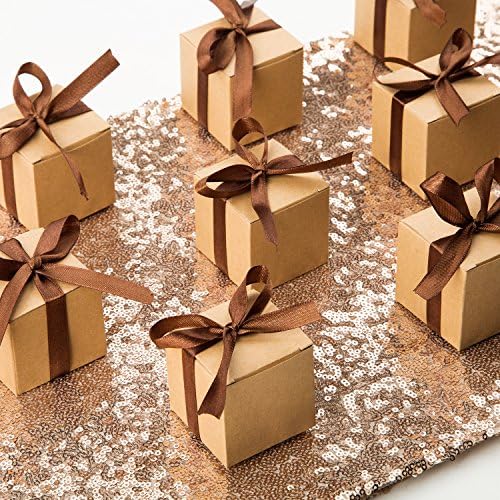 AWELL Kraft Gift Candy Box Pack of 50