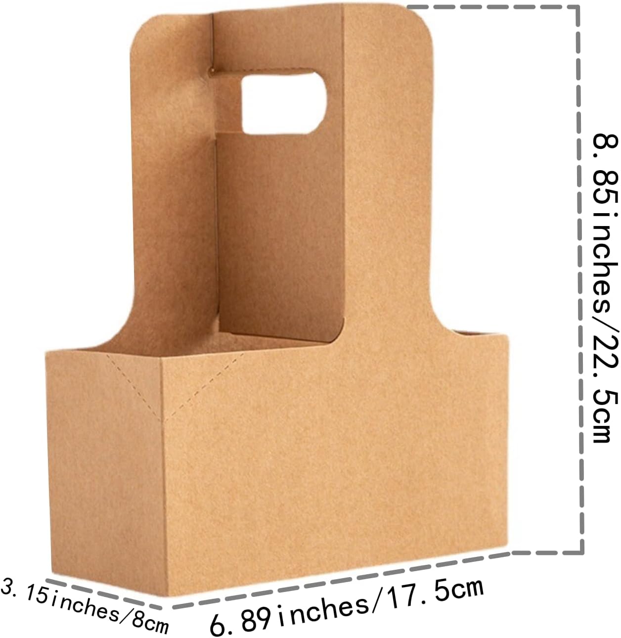 Enorteen 25 Pcs Kraft Paper Flower Gift Bags
