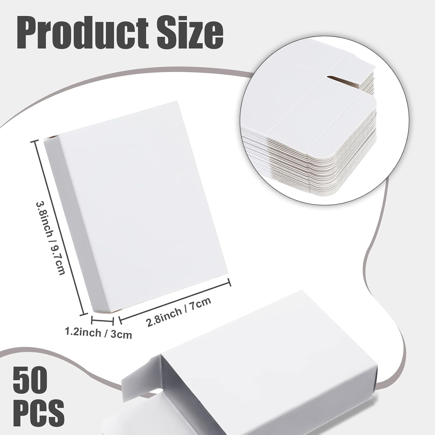 50 Pcs Kraft Soap Boxes for Party Favors and Gifts