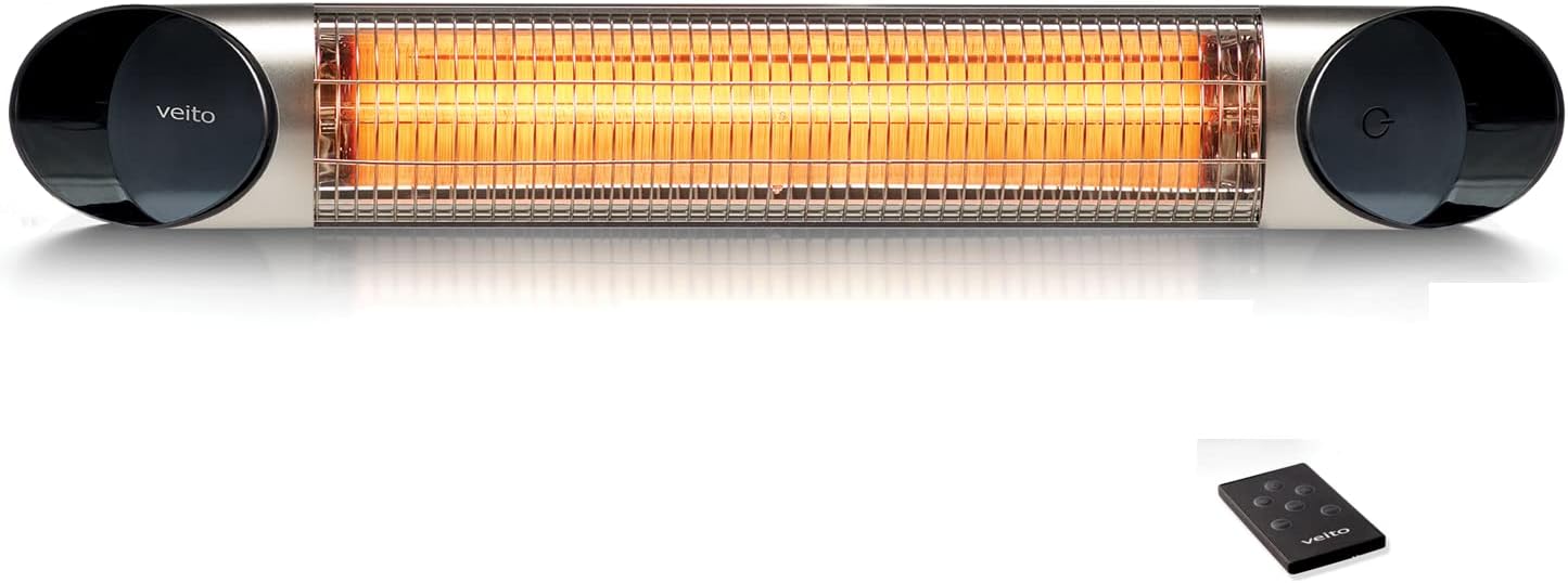 Outdoor Infrared Heater 2500W Ceiling Mount Silver
