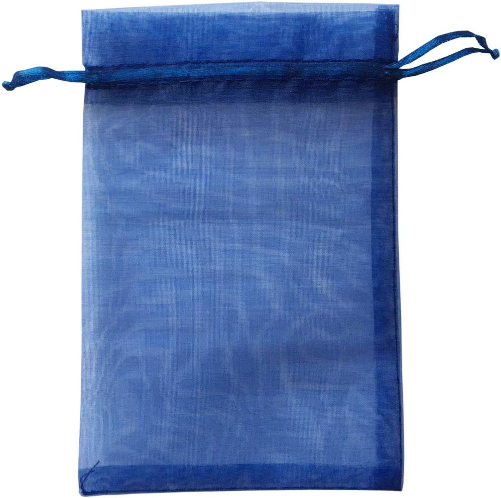 50 Pc 4x6 Inch Navy Blue Drawstring Gift Bags