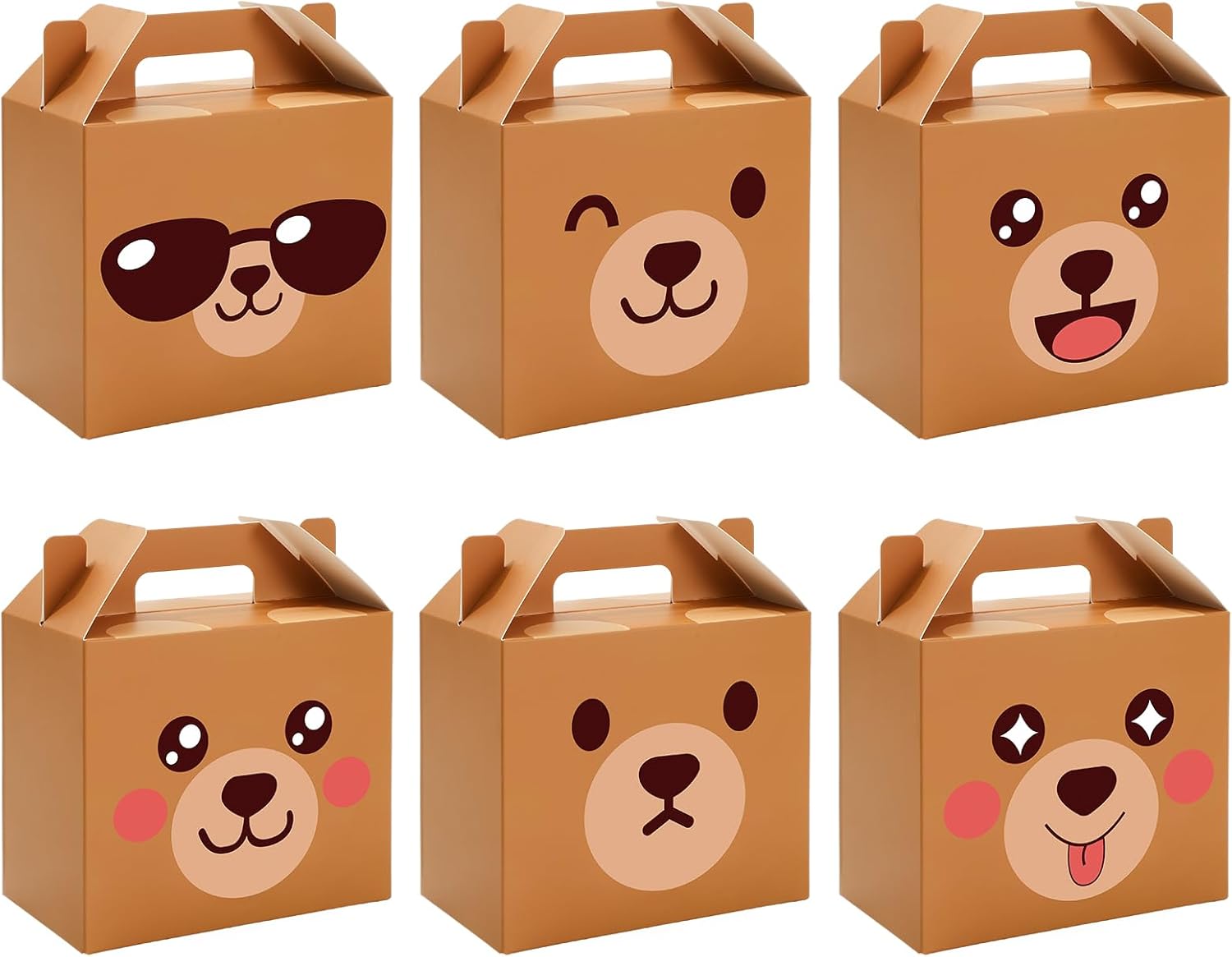 FYSUIMU 48Pcs Bear Treat Box with Handle