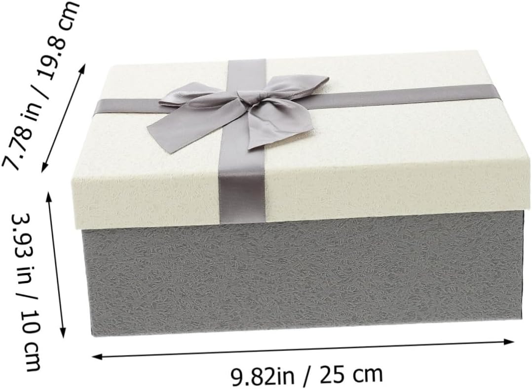 EXQUIMEUBLE Bowknot Cosmetic Storage Box 25x197x10cm