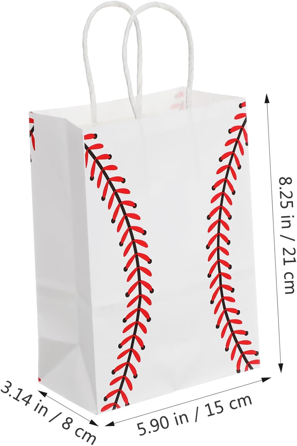 Totority 12pcs Baseball Themed Candy Bags for Party Favor
