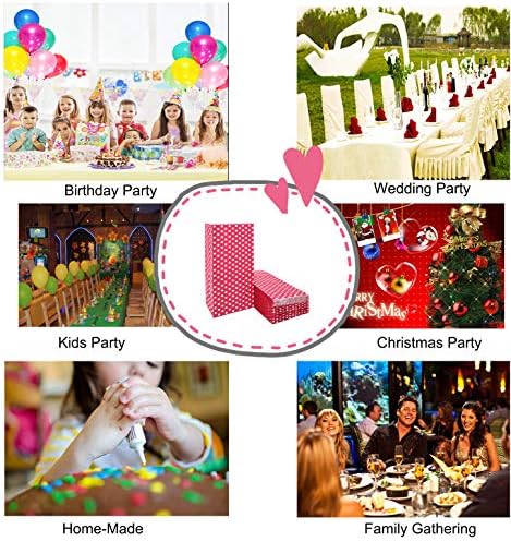 Red Polka Dot Mini Gift Bags 50 PCS for Party Favors
