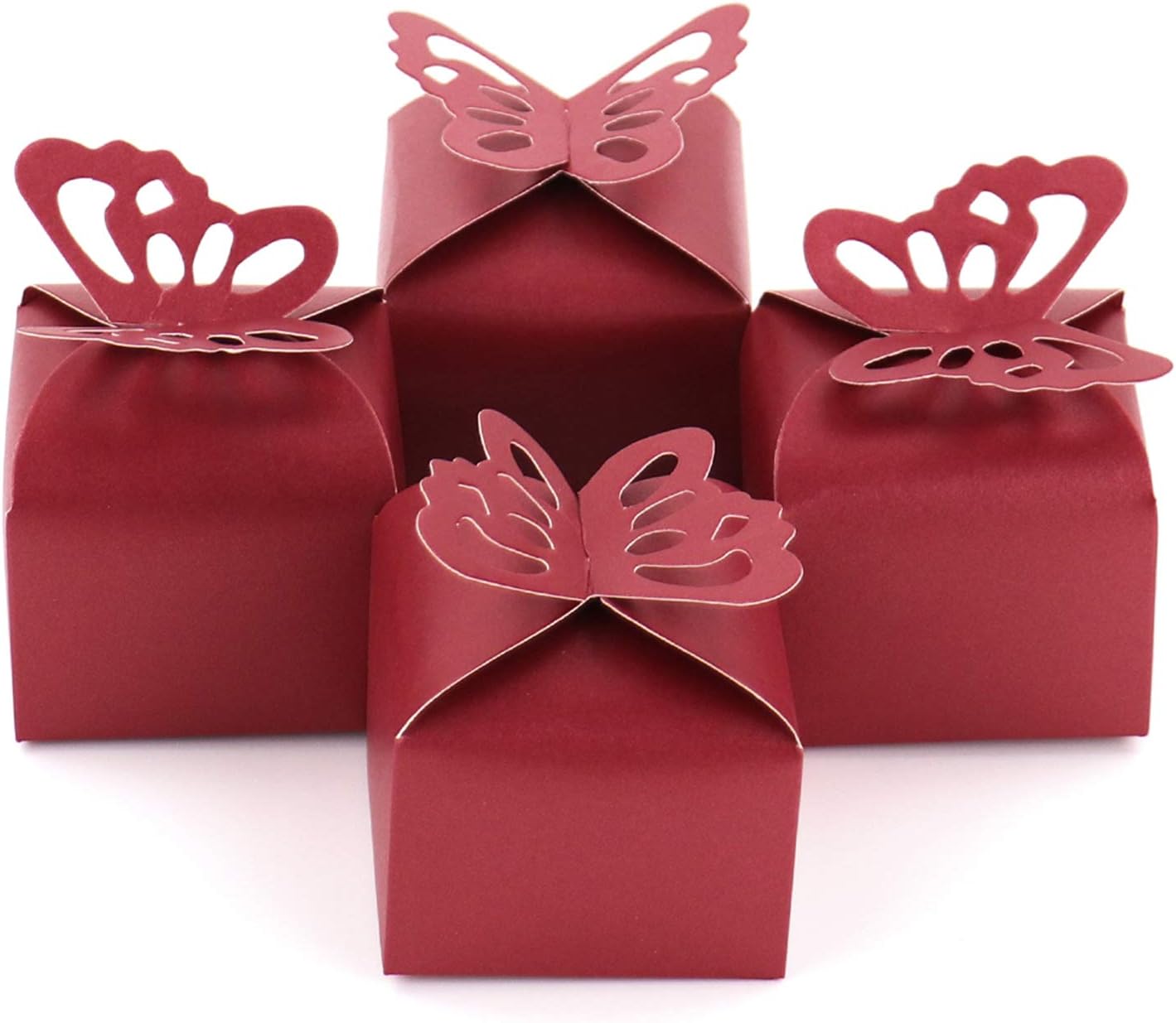 Kslong Red Gift Box Butterfly Wedding Favors