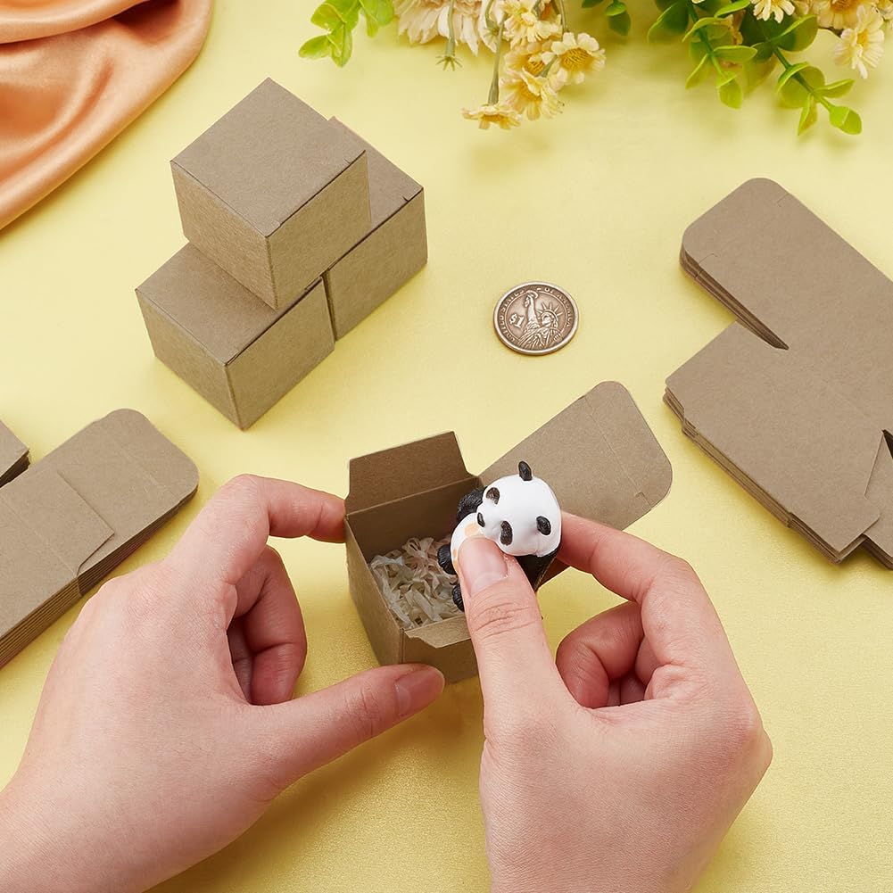 PH PandaHall 30pcs Mini Square Paper Gift Boxes