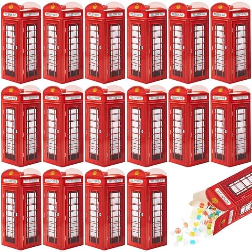 Watersay 16 Pcs British Party Decorations Candy Boxes