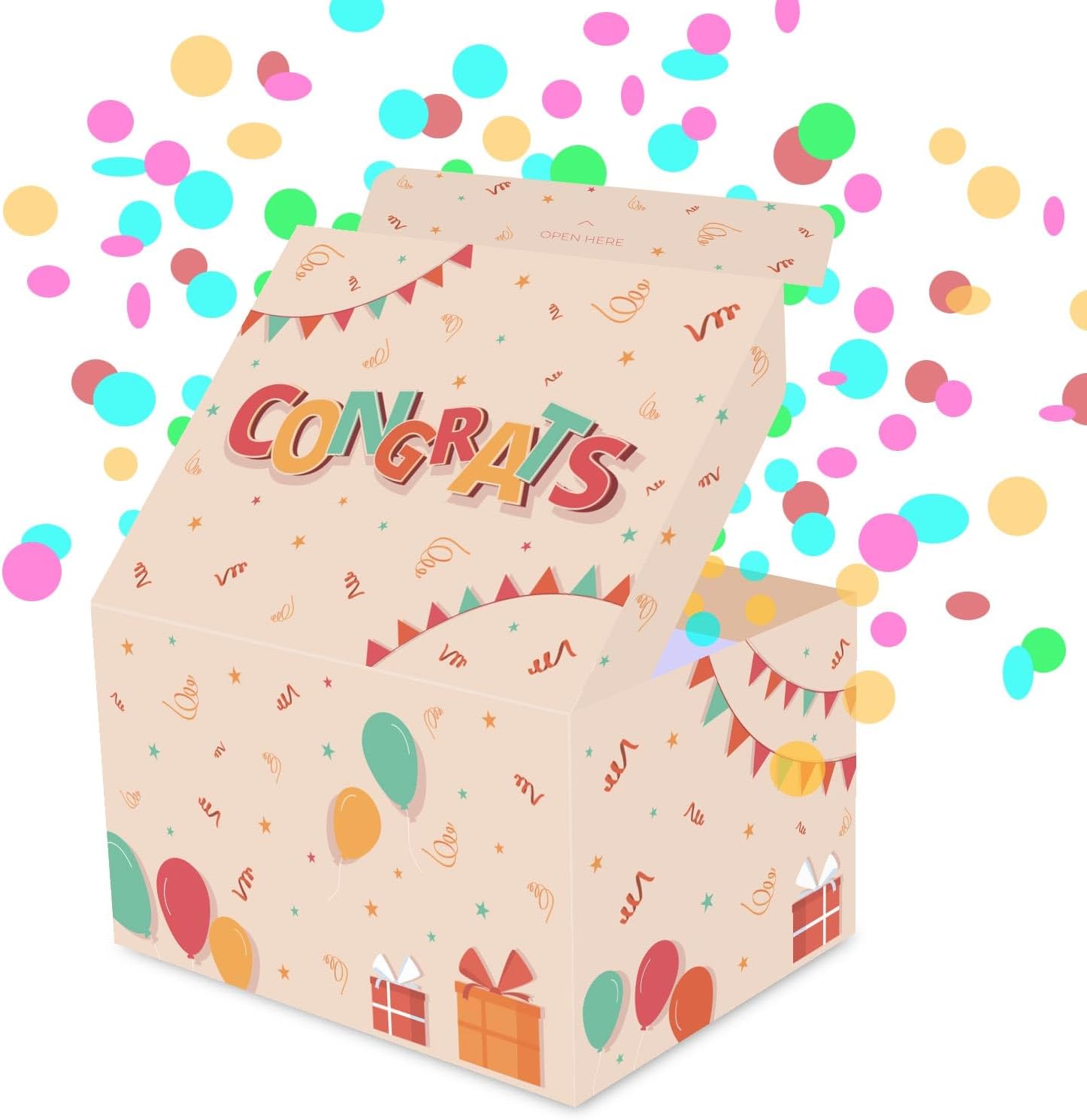 FETTIPOP Exploding Confetti Gift Box Surprise Kit