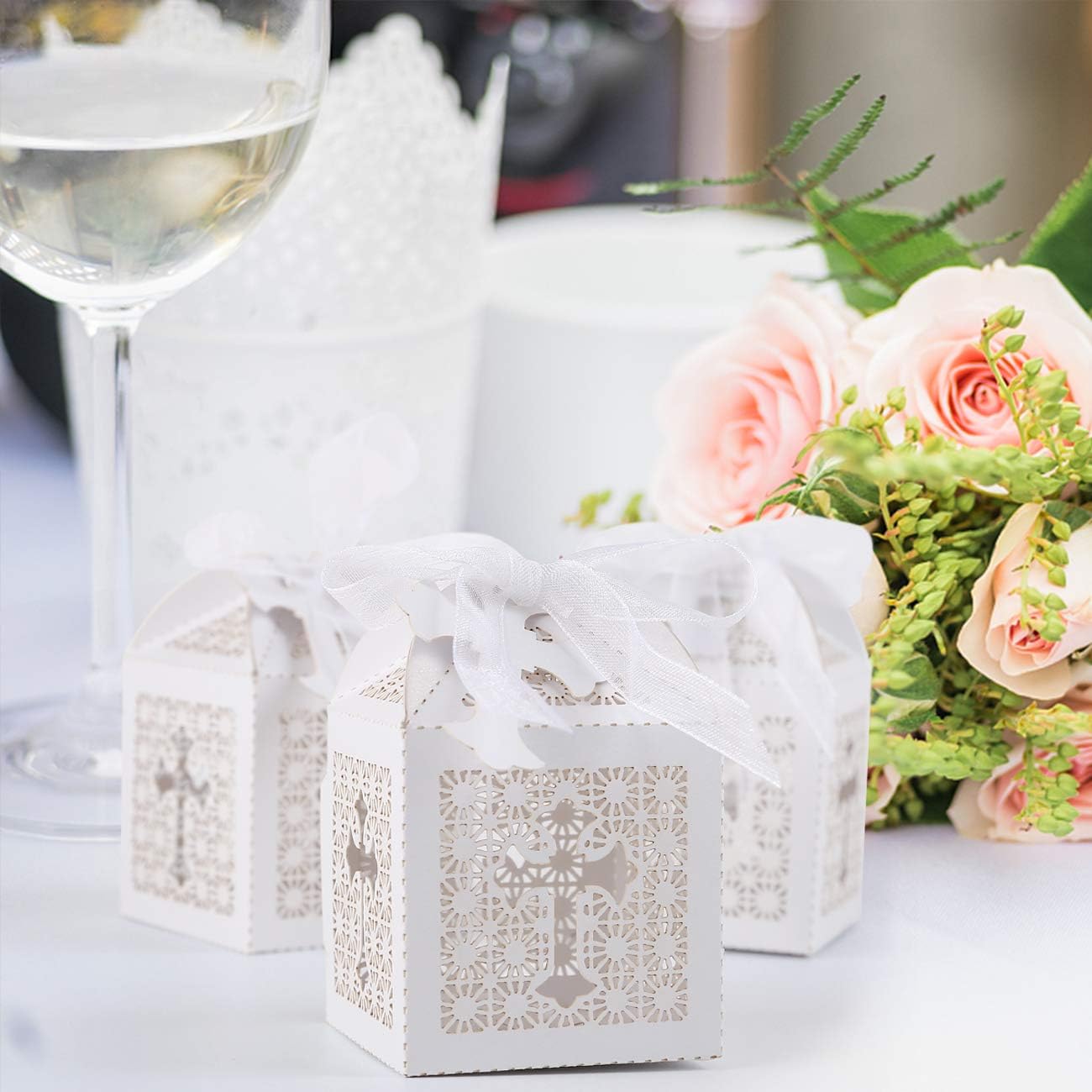 LEMESO Favor Boxes for Weddings Birthdays Party Events
